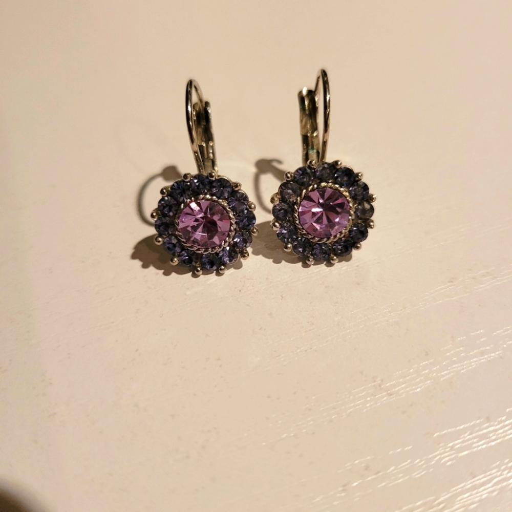 Sparkly Purple Earrings
